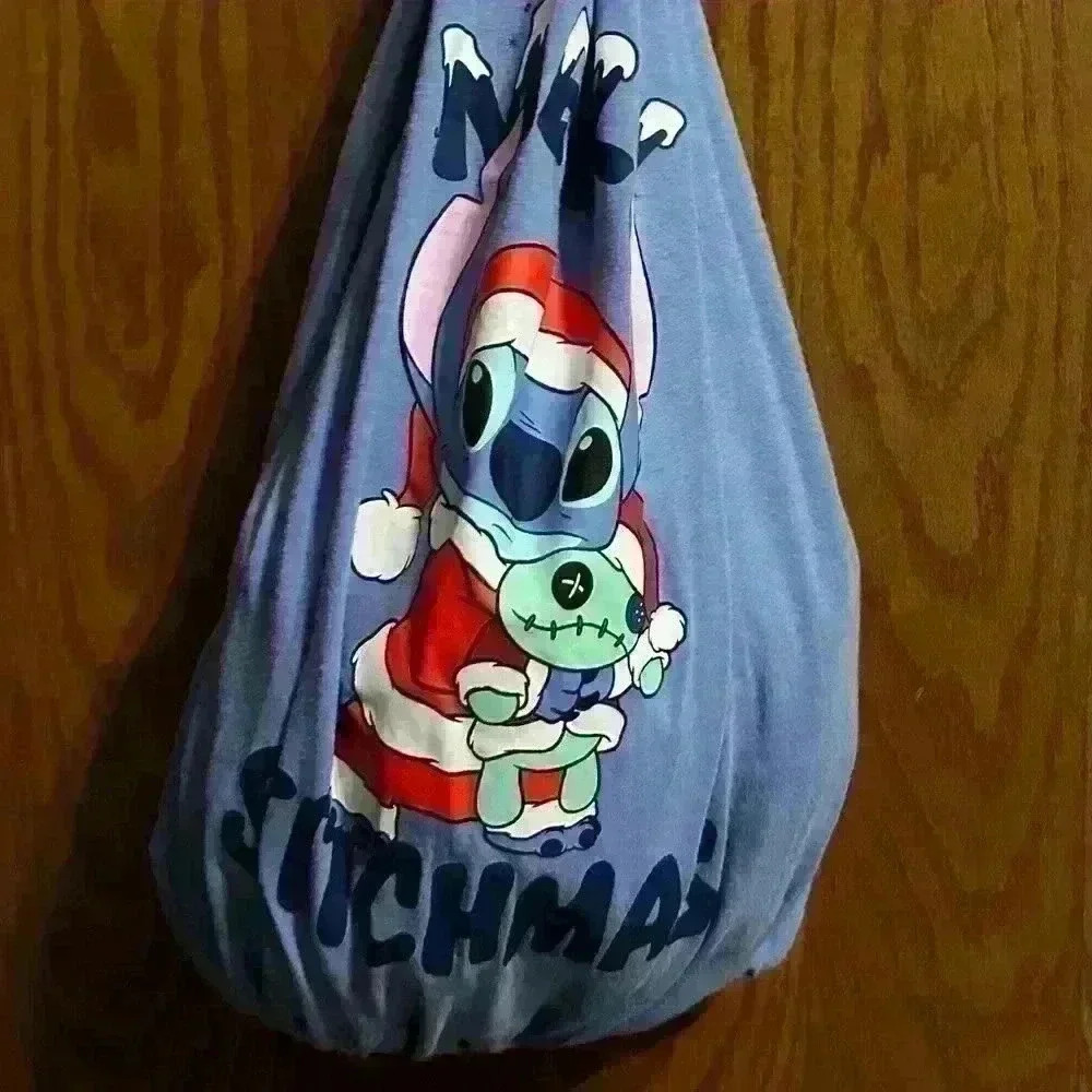 Merry stitchmas handmade  no sew tote bag